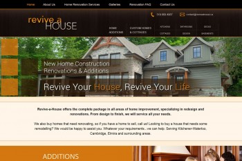 Kitchener Waterloo Website Design - Revive a House