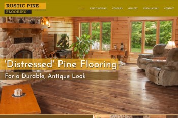 Kitchener Waterloo Website Design - Rustic Pine Flooring